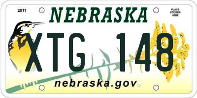 NE license plate XTG148