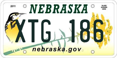 NE license plate XTG186