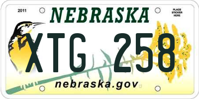 NE license plate XTG258