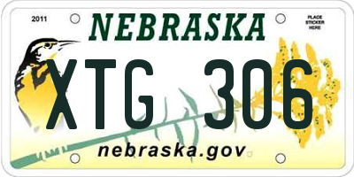 NE license plate XTG306