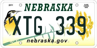 NE license plate XTG339