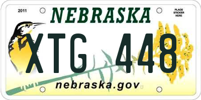 NE license plate XTG448