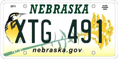 NE license plate XTG491