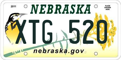 NE license plate XTG520