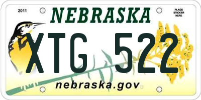 NE license plate XTG522
