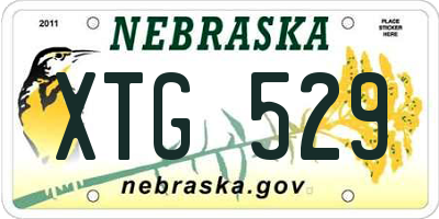 NE license plate XTG529