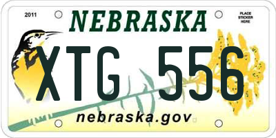 NE license plate XTG556