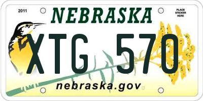 NE license plate XTG570