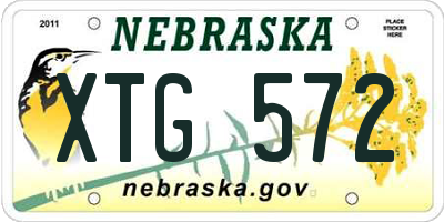 NE license plate XTG572
