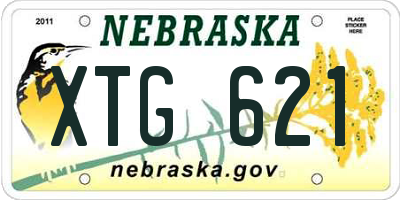 NE license plate XTG621