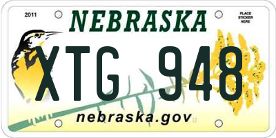 NE license plate XTG948
