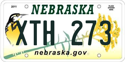 NE license plate XTH273