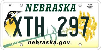 NE license plate XTH297