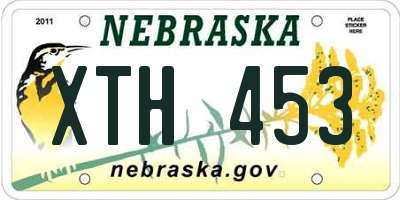 NE license plate XTH453