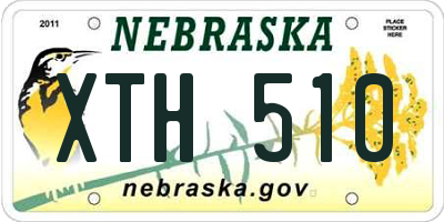 NE license plate XTH510