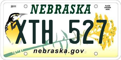 NE license plate XTH527