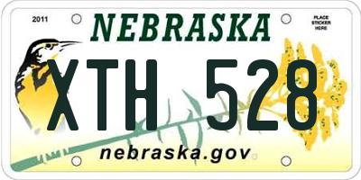 NE license plate XTH528