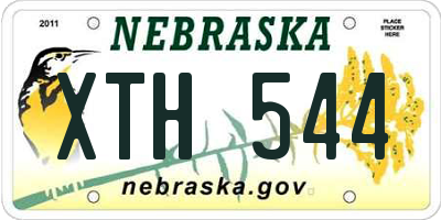 NE license plate XTH544
