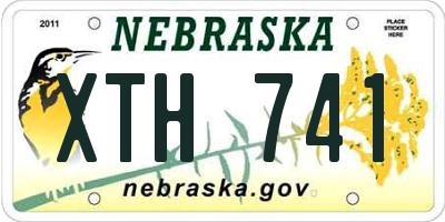 NE license plate XTH741