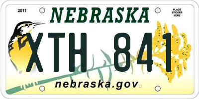 NE license plate XTH841