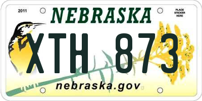 NE license plate XTH873