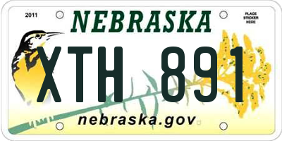NE license plate XTH891