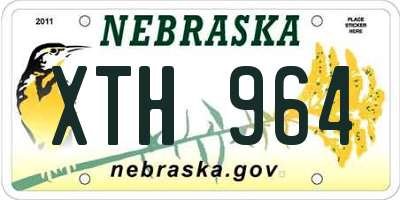 NE license plate XTH964