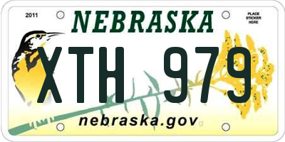 NE license plate XTH979