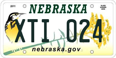 NE license plate XTI024