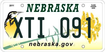NE license plate XTI091