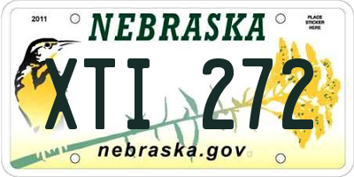 NE license plate XTI272