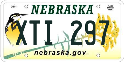NE license plate XTI297