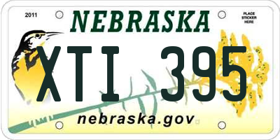 NE license plate XTI395