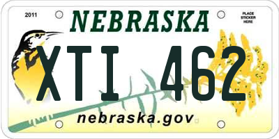 NE license plate XTI462