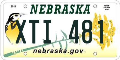 NE license plate XTI481