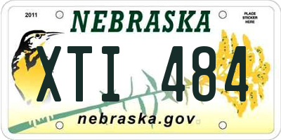 NE license plate XTI484