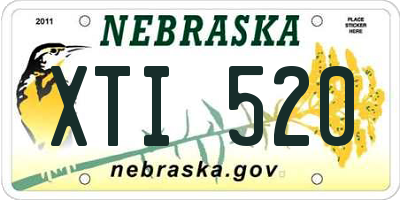NE license plate XTI520