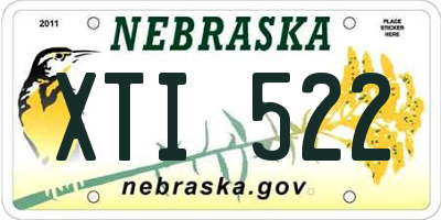 NE license plate XTI522