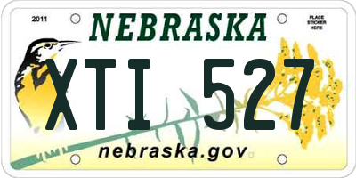 NE license plate XTI527