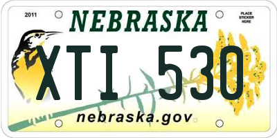 NE license plate XTI530