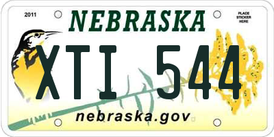 NE license plate XTI544