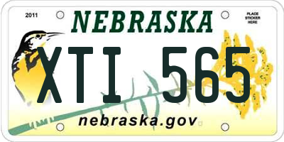 NE license plate XTI565