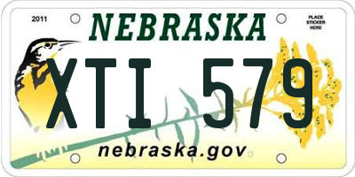 NE license plate XTI579