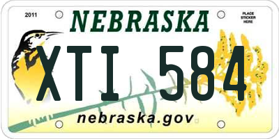 NE license plate XTI584