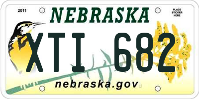 NE license plate XTI682