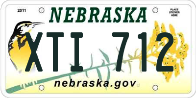 NE license plate XTI712