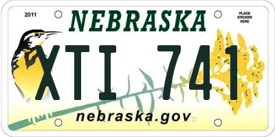 NE license plate XTI741