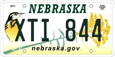 NE license plate XTI844