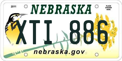 NE license plate XTI886