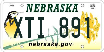 NE license plate XTI891